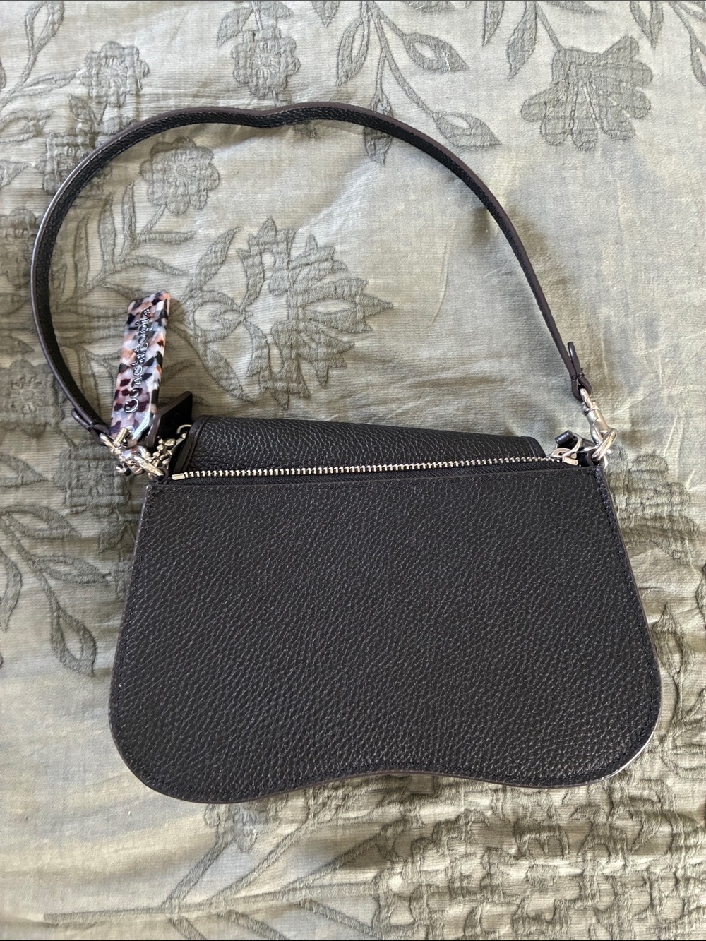 Coach Leather Wavy Double Pouch Bag - Picture 5 of 6